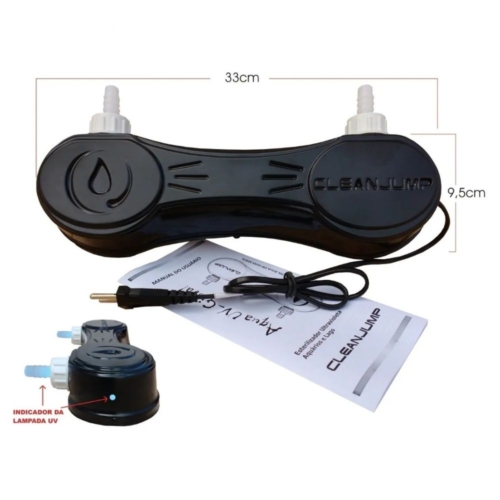 Filtro UV-C Externo Black 8W – Ideal para Aquários e Lagos com Água Cristalina (1)