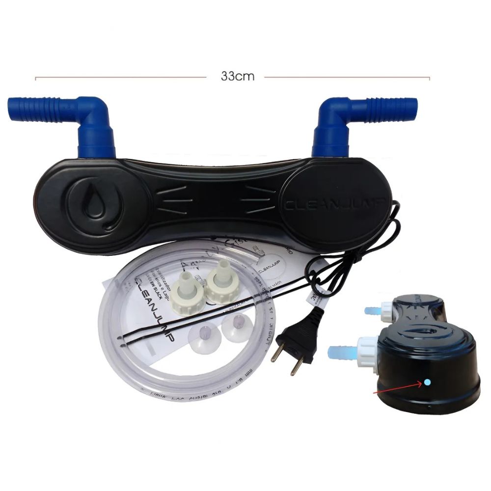 Filtro UV-C Externo Black 8W – Ideal para Aquários e Lagos com Água Cristalina (1)